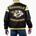 NHL Nashville Predators Varsity Leather Jacket