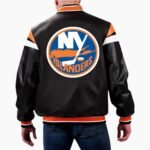 NHL New York Islanders Varsity Leather Jacket