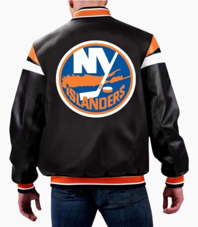 NHL New York Islanders Varsity Leather Jacket