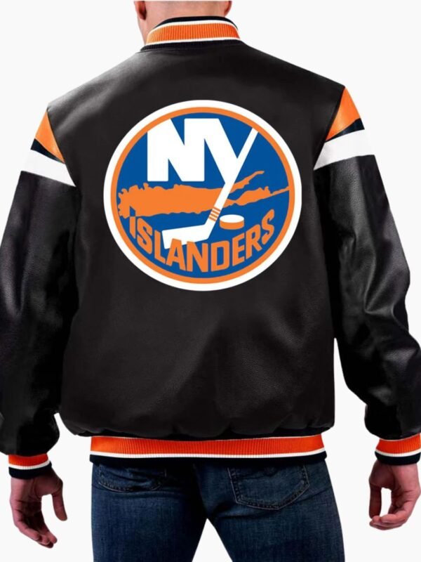 NHL New York Islanders Varsity Leather Jacket