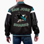 NHL San Jose Sharks Varsity Leather Jacket