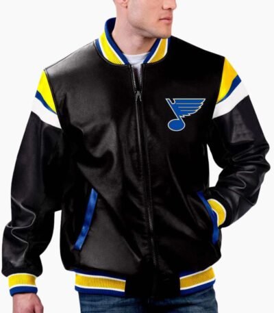NHL St. Louis Blues Full Varsity Leather Jacket