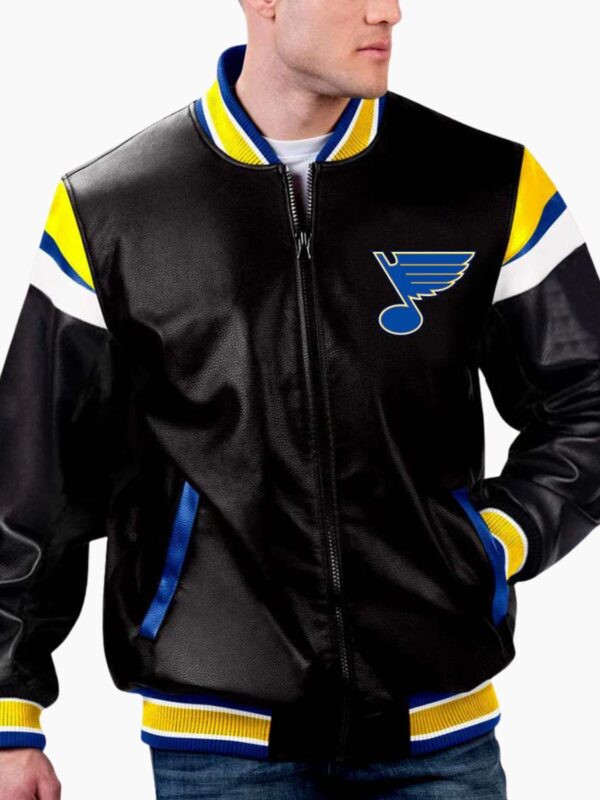 NHL St. Louis Blues Full Varsity Leather Jacket