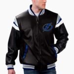 NHL Tampa Bay Lightning Varsity Leather Jacket