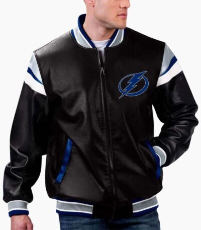 NHL Tampa Bay Lightning Varsity Leather Jacket