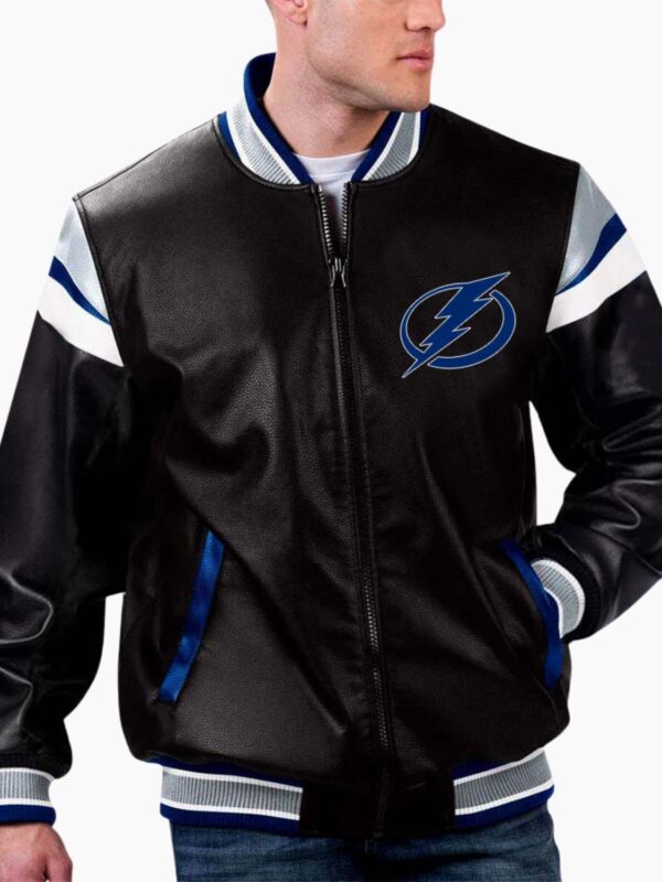NHL Tampa Bay Lightning Varsity Leather Jacket