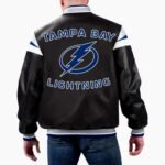 NHL Tampa Bay Lightning Varsity Leather Jacket