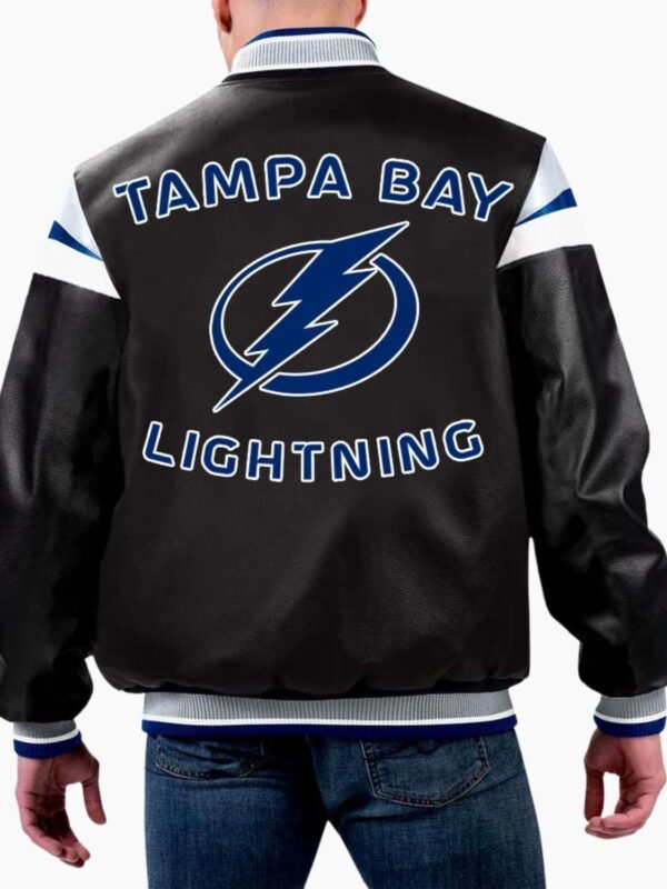 NHL Tampa Bay Lightning Varsity Leather Jacket