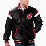NHL Varsity Jersey Devils Varsity Leather Jacket