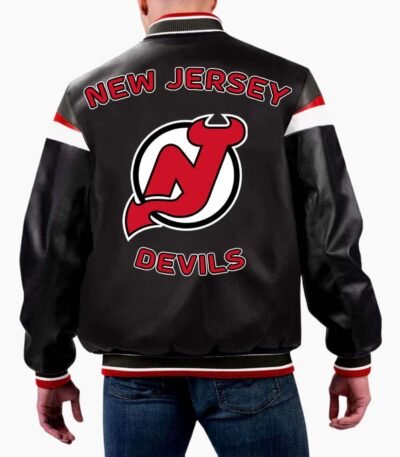 NHL Varsity Jersey Devils Varsity Leather Jacket