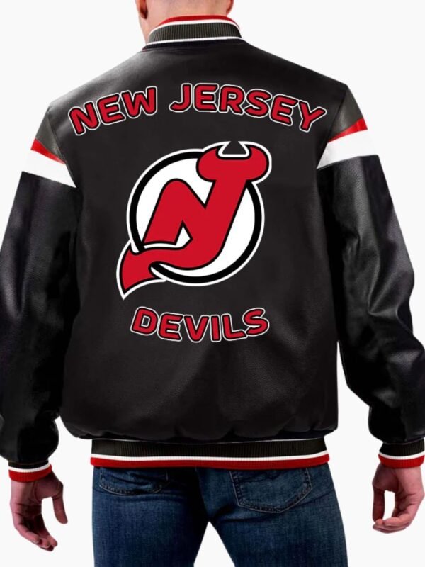NHL Varsity Jersey Devils Varsity Leather Jacket
