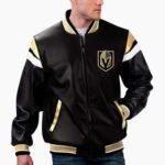 NHL Vegas Golden Knights Varsity Leather Jacket
