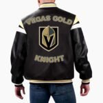 NHL Vegas Golden Knights Varsity Leather Jacket