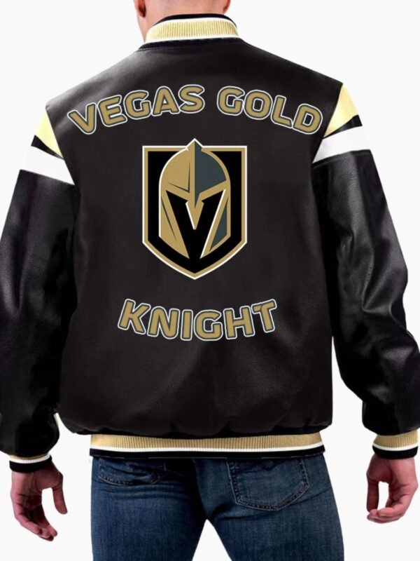 NHL Vegas Golden Knights Varsity Leather Jacket