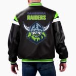 NRL Canberra Raiders Varsity Leather Jacket