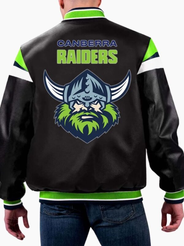 NRL Canberra Raiders Varsity Leather Jacket