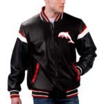 NRL Dolphins Varsity Leather Jacket