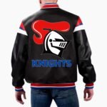 NRL Newcastle Knights Varsity Leather Jacket