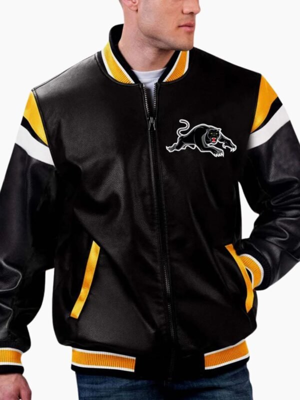 NRL Penrith Varsity Leather Jacket