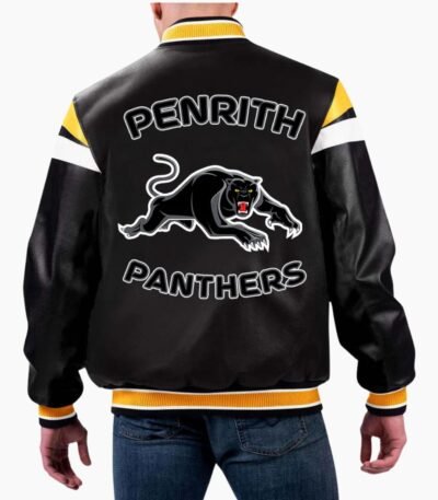 NRL Penrith Varsity Leather Jacket