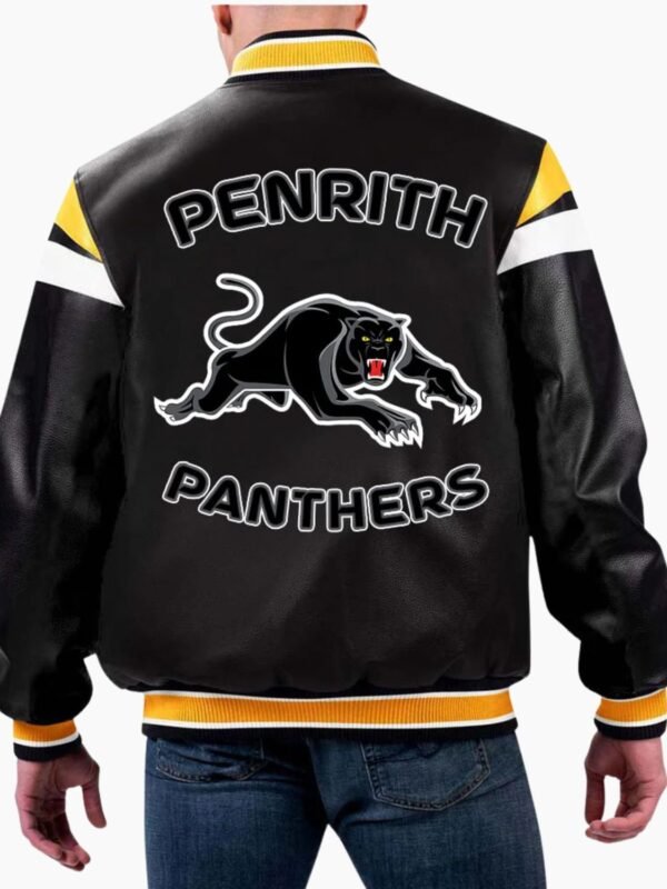NRL Penrith Varsity Leather Jacket