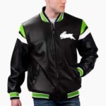 NRL South Sydney Rabbitohs Varsity Leather Jacket