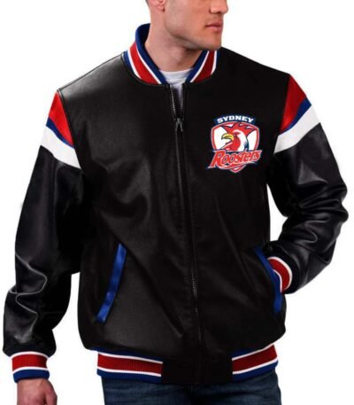 NRL Sydney Roosters Varsity Leather Jacket
