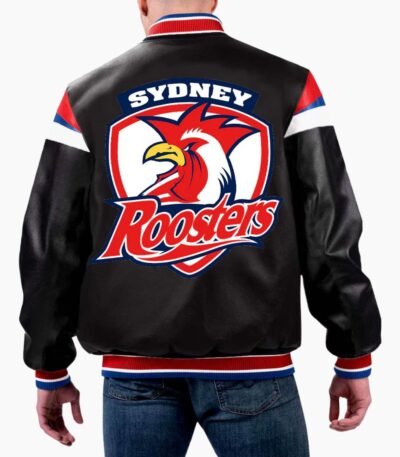 NRL Sydney Roosters Varsity Leather Jacket