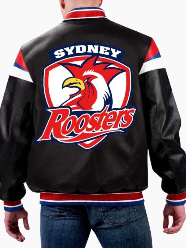 NRL Sydney Roosters Varsity Leather Jacket