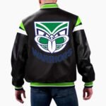 NRL Warriors Varsity Leather Jacket