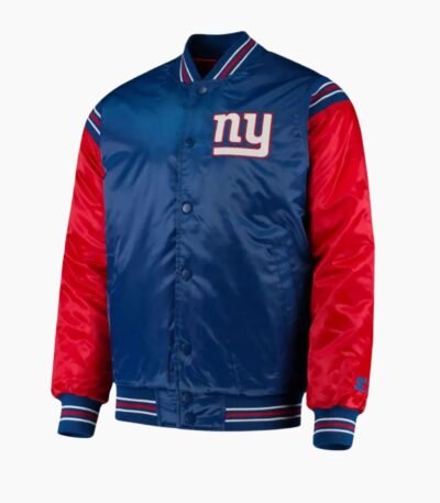 NY Giants Red and Blue Satin Jacket