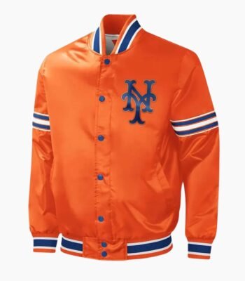 NY Mets Slider Orange Satin Jacket