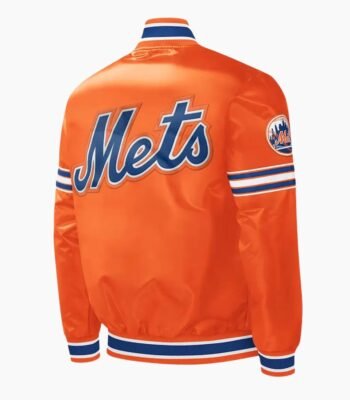 NY Mets Slider Orange Satin Jacket