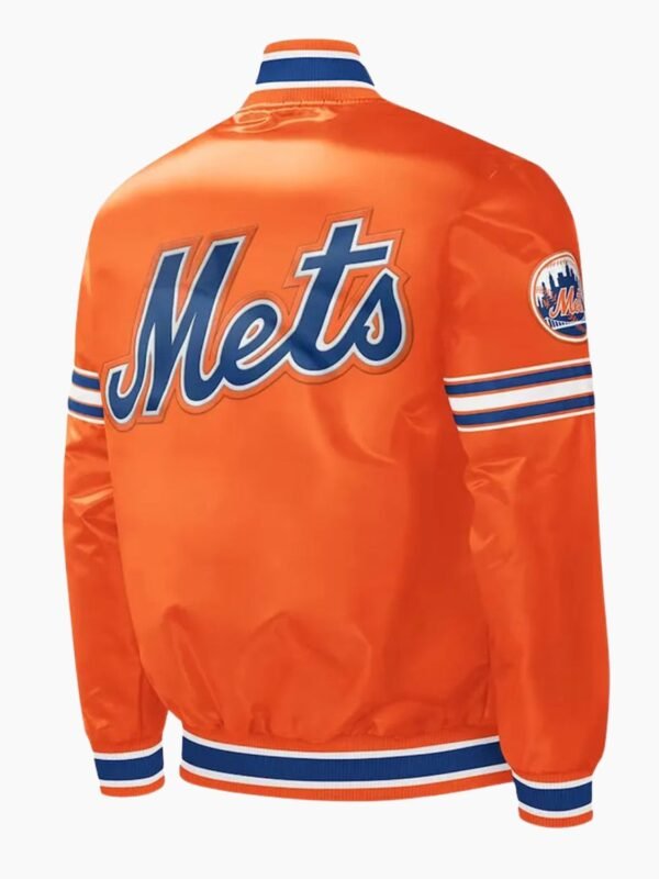 NY Mets Slider Orange Satin Jacket