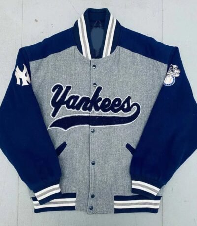 NY Yankees 1990's Script Spellout Varsity Jacket