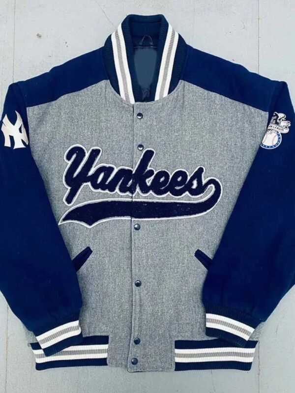 NY Yankees 1990's Script Spellout Varsity Jacket