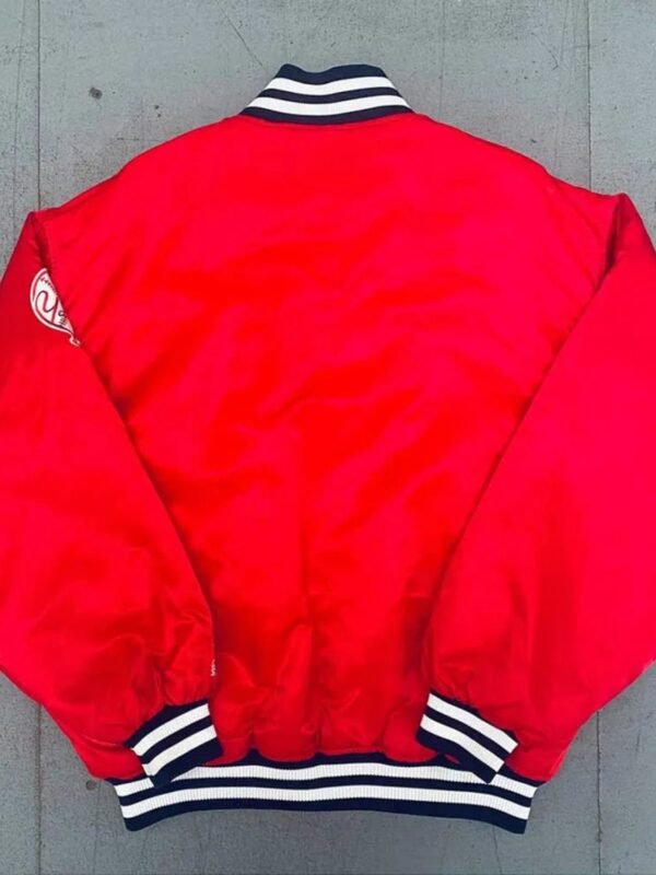 NY Yankees 1990's Spellout Red Bomber Jacket
