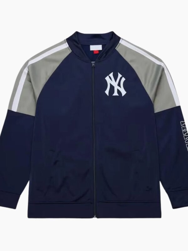 NY Yankees Color Blocked Full-Zip Track Jacket
