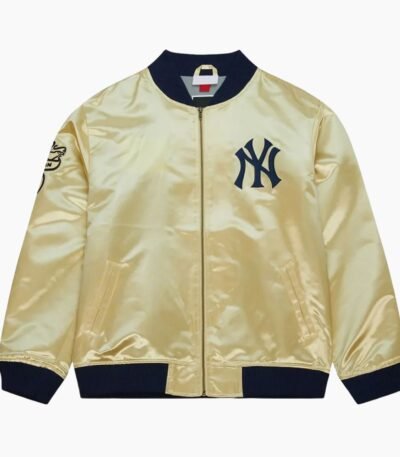 NY Yankees Team OG 2.0 Gold Satin Jacket