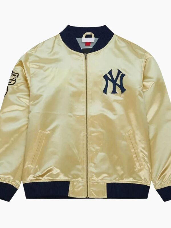 NY Yankees Team OG 2.0 Gold Satin Jacket
