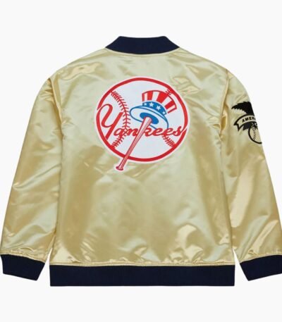 NY Yankees Team OG 2.0 Gold Satin Jacket
