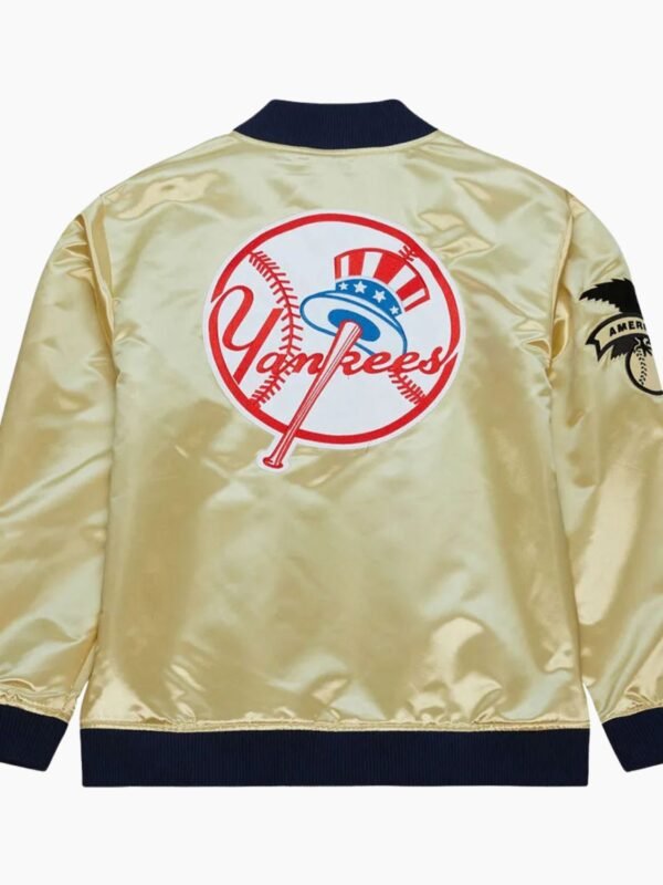 NY Yankees Team OG 2.0 Gold Satin Jacket