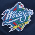 NY Yankees Vintage Logo Navy Lightweight Satin Jacket