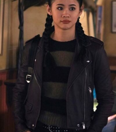 Nancy Drew Leah Lewis Black Leather Jacket