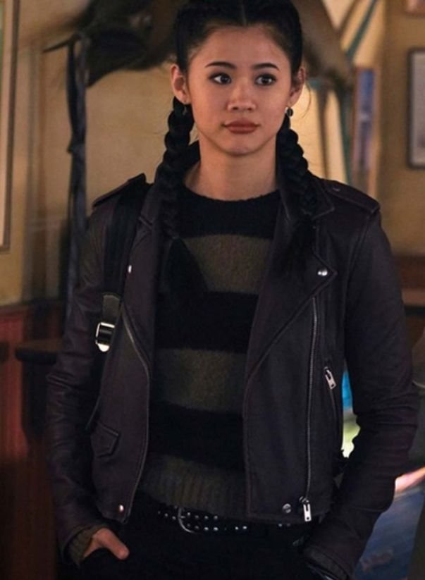Nancy Drew Leah Lewis Black Leather Jacket Nancy Drew Leah Lewis Black Leather Jacket
