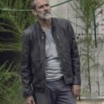Negan TV Series The Walking Dead Black Leather Jacket
