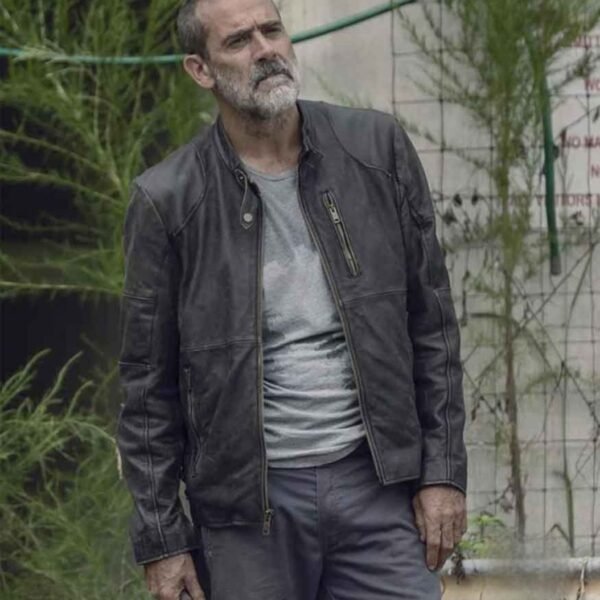 Negan TV Series The Walking Dead Black Leather Jacket