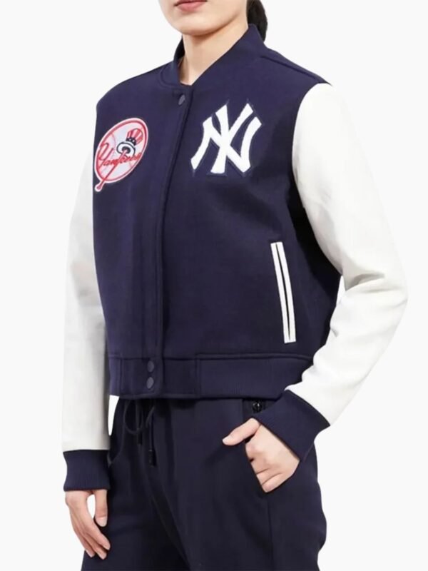 New York Yankees Classic Navy and White Varsity Jacket