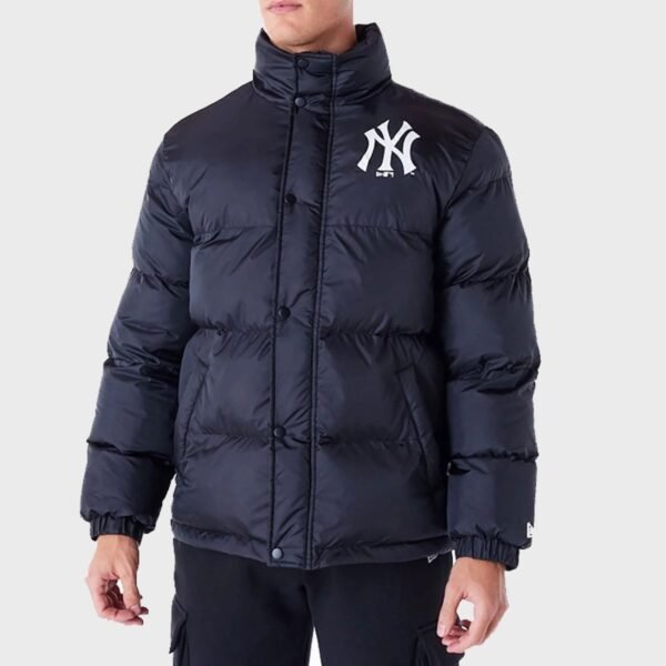 New York Yankees MLB Black Nylon Puffer Jacket