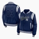 New York Yankees Navy Bomber Full-Zip Jacket